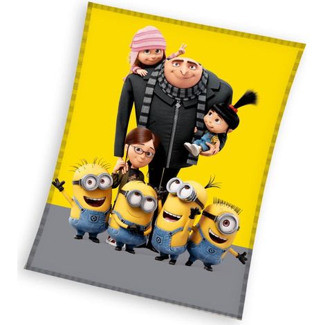 Manta infantil 130x160 Minions
