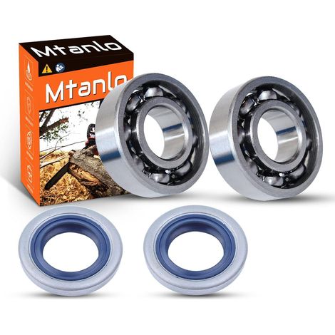 Jeu de 4 joints d'huile pour roulements de vilebrequin de tronçonneuse Husqvarna 51 55 254 257 262, roulements de vilebrequin, joint d'huile (1/5)