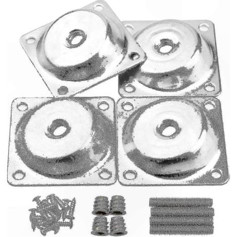 14°-Winkel-Montageplatten für Möbelbeine, T-Winkel mit M8-Schrauben, komplettes Umrüstset mit Schrauben und Zubehör (1/5)