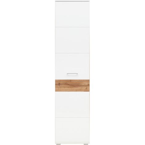 Mömax Garderobenschrank in Weiß/Eichefarben (1/5)
