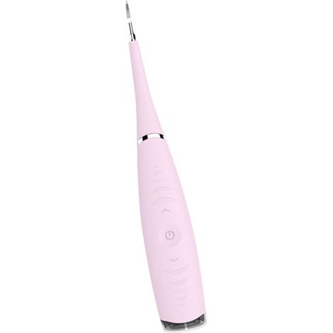 Nettoyeur dentaire électrique anti-plaque et tartre en acier allié, blancheur et santé bucco-dentaire, éliminateur de calculs dentaires, outil de soin des dents, rose anglais, usage familial (1/5)