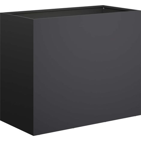 Maison Exclusive - Cache-pot de jardin Noir 60 x 30 x 50 cm Acier laminé à froid (1/5)