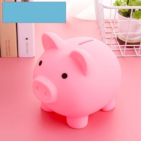 BelleRise – Einzelstück – Niedliche, pinkfarbene, bruchsichere Spardose (Cartoon-Design) – Unisex – Mini-Geschenk-Spardose (1/5)