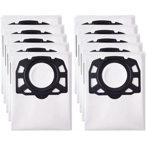 Redom – Lot de 10 sacs pour aspirateur Karcher MV4 MV5 MV6 WD4 WD5 WD6 – Tissu non tissé 5 couches – Capture poussières et allergènes – Lavables et réutilisables (1/5)