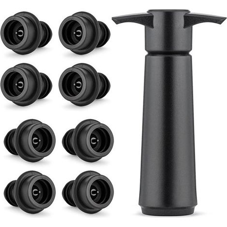 Dailygoods Pompa sottovuoto per vino con 8 tappi per bottiglie di vino / (1/5)