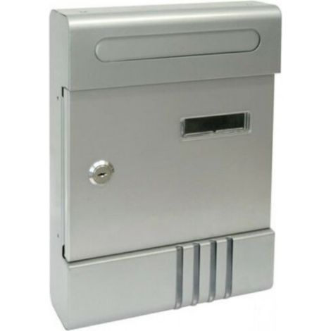 Cassetta postale per posta ginevra cm 20,5x6,5x29 h silver