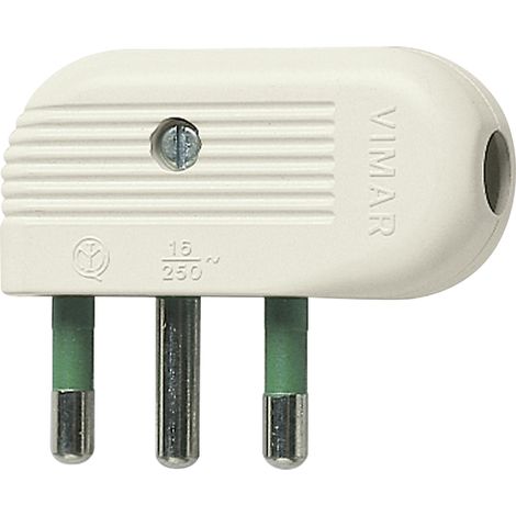 VIMAR - 01043.B 2P+T 16A 90°-Stecker, weiß