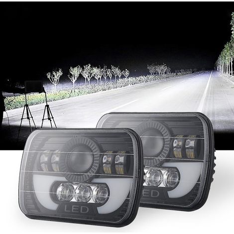 7x6 5x7 120W LED-Scheinwerfer für PKW, Fern-/Abblendlicht, für Chevy Van 1500 2500 3500--