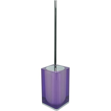 GEDY Iceberg Scopino wc colore Lilla, Misure 47X10X10 CM & 1,41 KG, scopino da appoggio in Resina resistente di alta qualità, Anni di garanzia 2, Design Castiglioni&Morelli, prodotto fatto a mano (1/2)