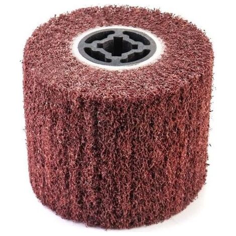 Brosse Abrasive Brosse en Fibre Synthétique pour Rénovateur Extérieur, Ø120x100x19mm, Grain 80 (1/5)