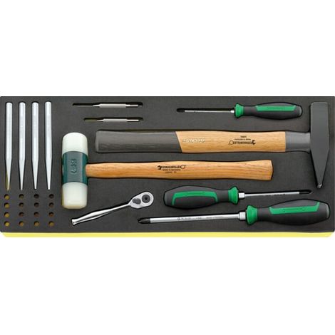 Kit d'outils dans caisse à outils Stahlwille «Line Maintenance Set» 13216/4, 122 pièces (1/4)