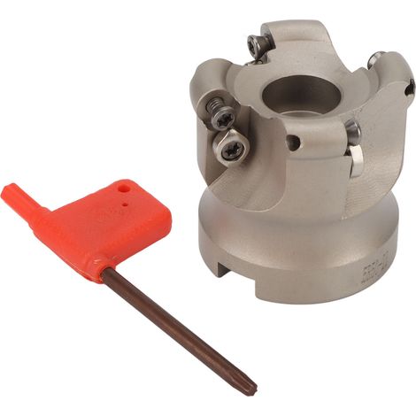 Fraise à surfacer à 4 dents à décalage hélicoïdal pour tour CNC, outil de fraisage pour plaquette APMT1204 (1/5)