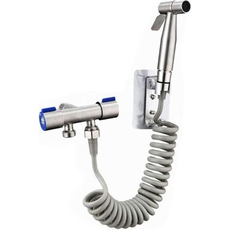 Bidet Sprayer Hand Shower Bidet Toilet Bidet Spray Toilet Sprayer Bidet Stainless Steel Bidet Spray Head for Bidet Kit with Hand Shower (1/5)