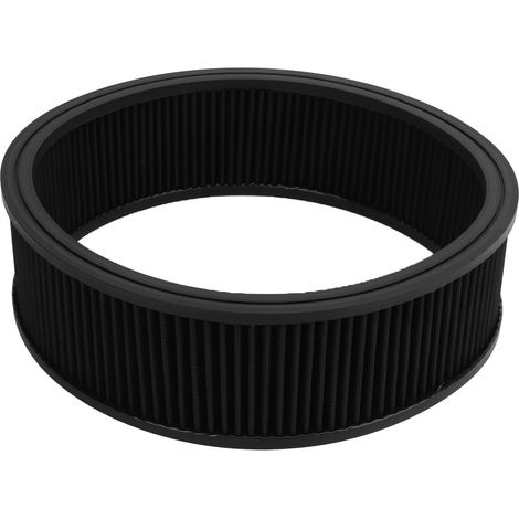 Luftfilterelement, Luftfilterelement, rundes, wiederverwendbares, waschbares Hochleistungs-Luftfilterelement (Schwarz).