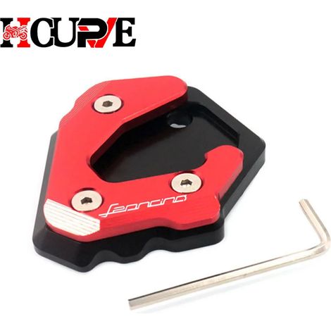 (Rouge) Béquille latérale CNC pour moto, compatible avec Benelli Leoncino 500, BJ500 et BJ 500 Maxpower (1/3)