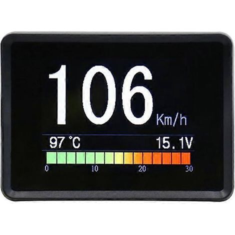Affichage tête haute (HUD) embarqué OBD pour voiture, compteur de vitesse numérique, affichage kilométrique partiel (1/5)