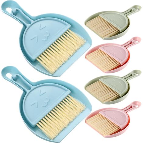 6 pcs Kehrschaufel Handfeger Lüftungsreiniger Nylon PP avec crochets (1/5)