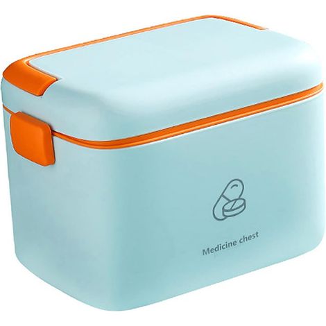 Boîte de rangement de médicaments en polypropylène scellée - Boîte de rangement vide - Boîte de rangement de médicaments - Boîte de rangement portable (1/5)