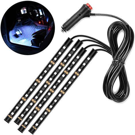 LED-Lichtleisten für Autos mit USB-Anschluss, dekorative Bodenbeleuchtung, Autoteil