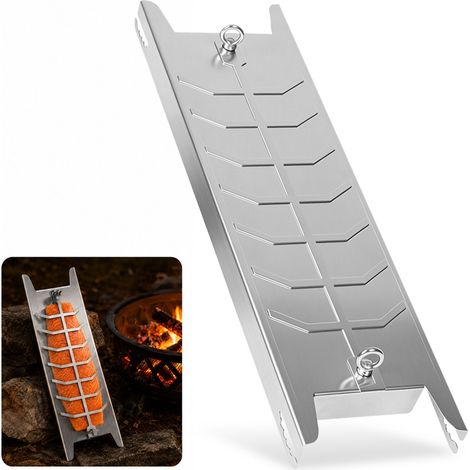 Jiubiaz Flammlachsbretter, silberfarbene Lachsplatte, maximale Tragkraft 2,5 kg, Maße 59,5 × 16 × 3,6 cm (1/5)