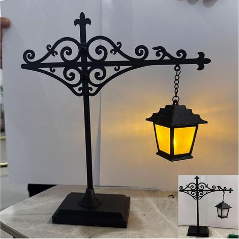 Lampe de bibliothèque LED rétro avec base – Éclairage décoratif pour étagère et coin lecture – Lampe d’ambiance chaleureuse pour bureau, salon et espace lecture (1/5)