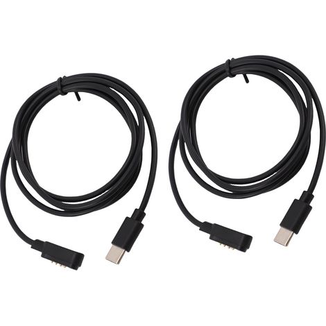 Lot de 2 câbles de charge magnétiques pour enregistreur vocal PLAUD Note AI (1 m, noir), compatibles avec l'enregistreur vocal PLAUD Note AI. (1/5)