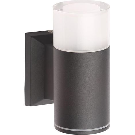 Litecraft Wall Light Outdoor Up or Down Remote Controlled LED Fitting - Black