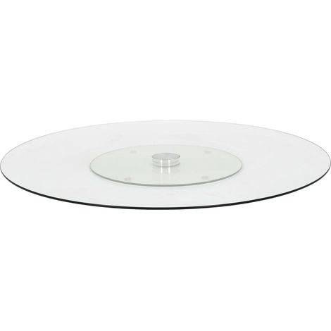 Servierplatte Drehbar Transparent 60 cm Hartglas