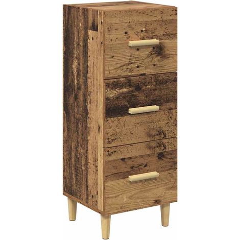 Buffet,Bahut,Meuble de Rangement Bois ancien 34,5 x 34 x 90 cm Bois d'ingénierie CFW69458 (1/5)