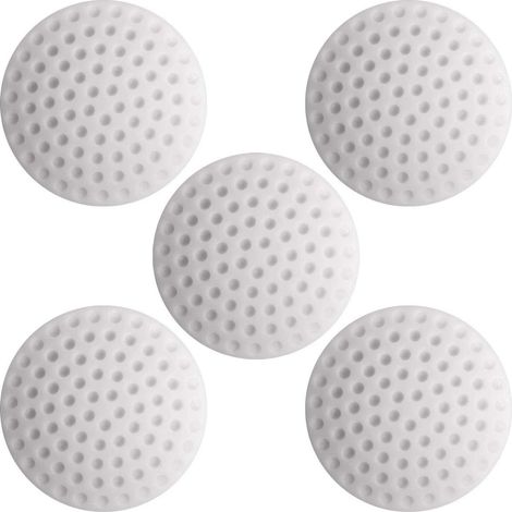 Bloque Porte Protecteur de Silicone Autocollant, Boutée de Porte Adhesive, Door Stopper, Pare Chocs de Poignée de Porte. Blanc 5 Pièces (1/5)