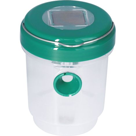 Piège à insectes solaire rechargeable en plastique transparent portable pour jardin extérieur abeilles guêpes frelons (1/5)