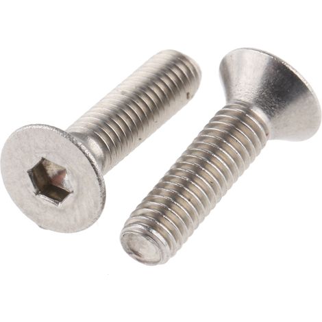 Vis à six pans creux, M3 x 12mm, tête Vis fraisée à tête creuse hexagonale, en Acier Inoxydable ( Prix pour Boîte de 50 )