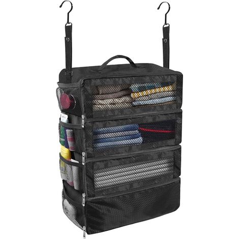 Organizzatore per valigie – Mensole da viaggio portatili da appendere, cubi organizer pieghevoli da appendere per valigie da cabina (1/5)