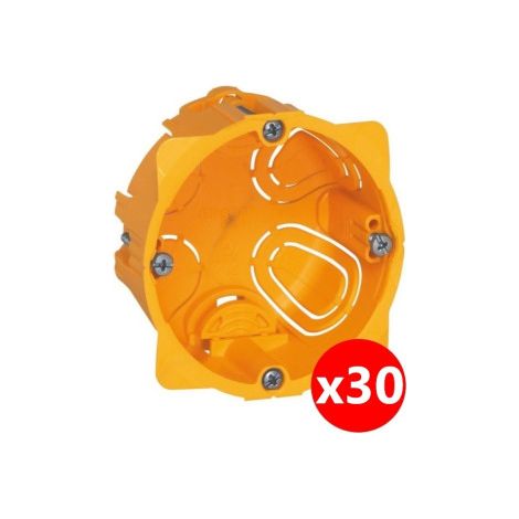 Legrand Batibox - LOT de 30 Bou00eetes d'encastrement 1 poste - Prof. 40 - 080041 x30 (1/3)
