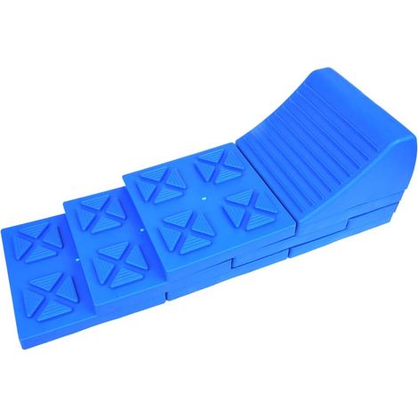 Niveladores apilables para caravana plástico azul ProPlus (1/5)