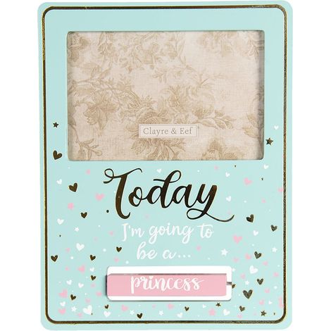 Cadre Photo 15x10 cm en Bois Turquoise Bleu Rose pour Enfant Dimensions 18x1x23 cm - PANGIVO (1/3)