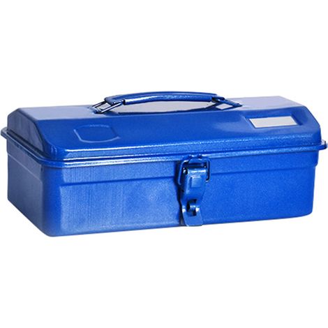 Boîte à outils en métal épais, grande capacité, multifonctionnelle et portable, avec serrure, pour outils et quincaillerie de réparation. (1/5)