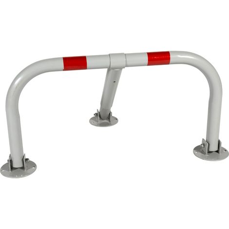 Novap – Arceau de parking standard 800 x 500 x 430 mm – Tubulure en acier laqué Ø 48 mm – Fixations au sol et cadenas inclus – 6100515