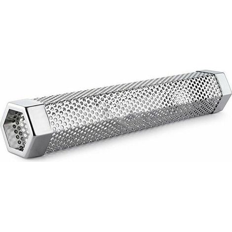 Acier inoxydable particule fumeur tuyau réseau tuyau cuisine extérieure cuisson barbecue outil accessoires rond générateur de fumée fumeur (1/2)