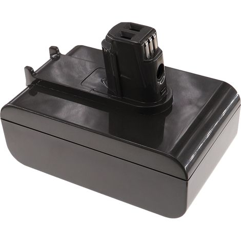 EXTENSILO batteria compatibile con Dyson DC45, DC44, DC44 Animal aspirapolvere - Tipo A nero (5000mAh, 22,2V, Li-Ion)