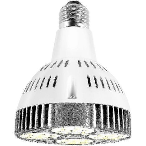 Ampoule LED horticole E27 à spectre complet 35W blanc chaud pour la croissance des plantes en intérieur, en serre ou en jardin. (1/4)