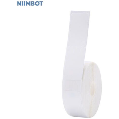 NALOOKAMIC Rouleau de papier thermique pour étiquettes de bijoux Niimbot, 14 x 50 mm, 130 feuilles, compatible avec l'imprimante thermique D11. Imperméable, résistant à l'huile et indéchirable (1/4)
