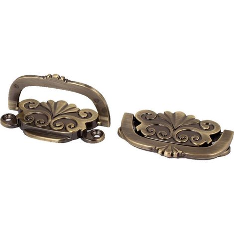 Schubladenschrank Tür Verdeckter Metallziehgriff Griff Bronze Ton 75mm x 46mm 6st (e5119795afdd8a... (1/2)