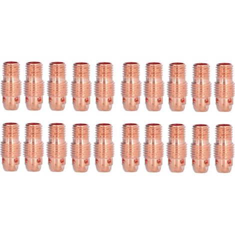 20 Pièces Corps de Pince Cuivre WP‑9F pour Torche de Soudage TIG - Accessoires et Kit de Rechange