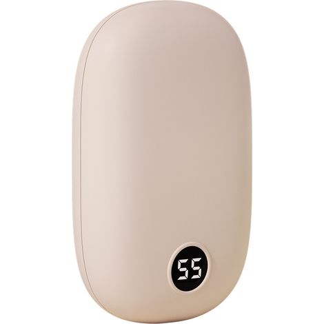Chauffe-mains rechargeable 6000 mAh et batterie externe 2 en 1 avec câbles USB et Type-C. Chauffe-mains électrique portable et réutilisable, idéal pour les activités hivernales en extérieur : camping,
