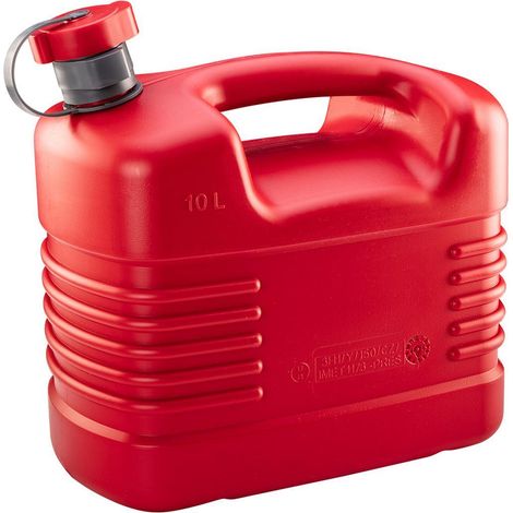 Benzinkanister rot aus Kunststoff (1/4)