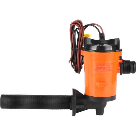 Pompe d'aération submersible 12V 800GPH pour vivier, accessoire bateau avec cartouche SFBPI-G800-05