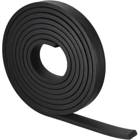 Bande Étanchéité Solide Rectangle Caoutchouc 30mm Large 10mm Épais Noir - 4m (1/4)