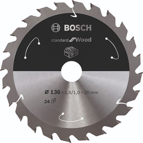 Bosch PRO Wood cordless Blatt für Kreissägen 136 x 1,5 x 20 mm - 2608837668