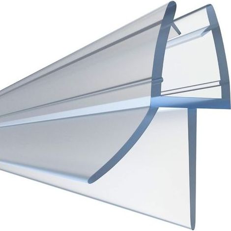 TAISHENGDA Duschdichtung 1 x 70 cm – Transparentes PVC für 10 mm Glas – Längliches Profil für optimale Wasserableitung – Klebstofffreie Montage (1/5)